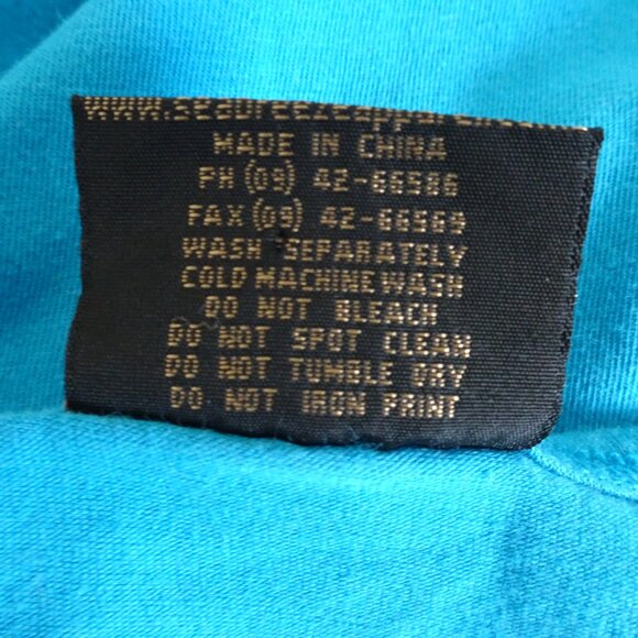 Seabreeze Women's Size XL Teal V-Neck S. Sleeve Cotton T-Shirt - Picture 5 of 5